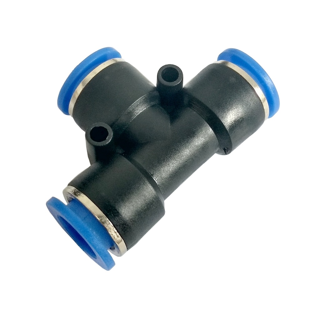 Tee União Tubo 10 - PUT (Conexão Pneumática Instantânea)
