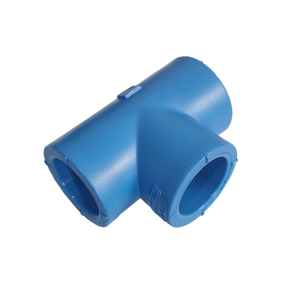 Tê Solvável 63 mm - PPR Azul (Linha TopAir / TopFusion)