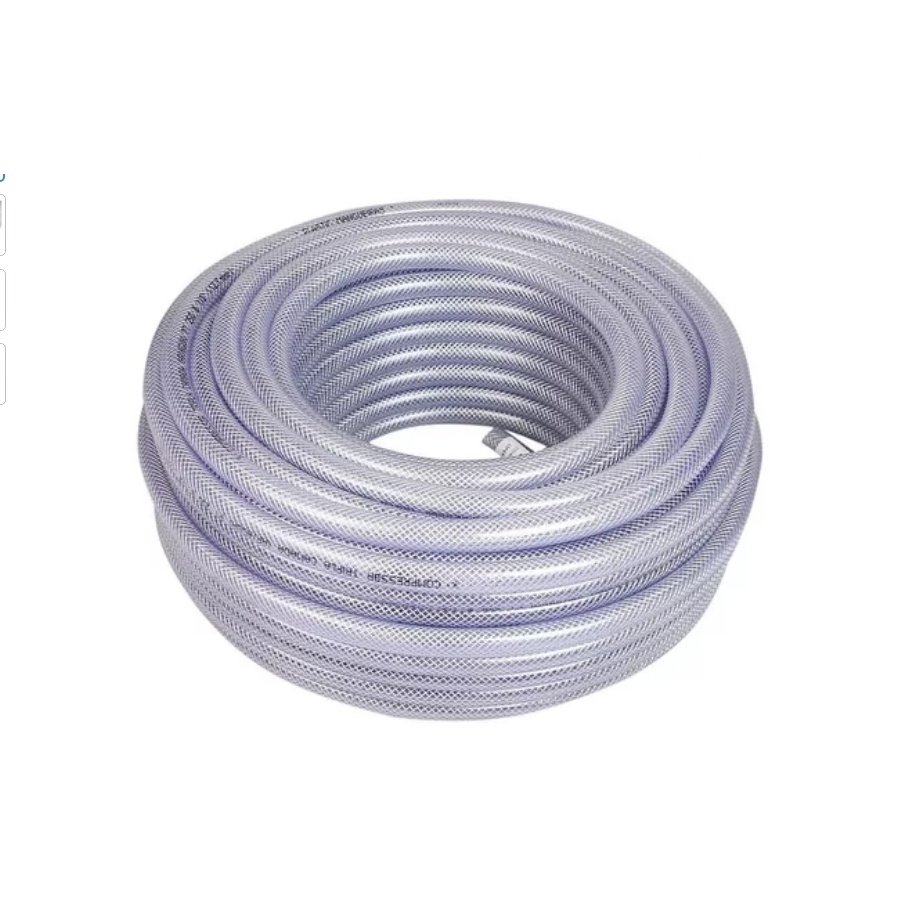 Mangueira Cristal Trançada 1/4"  - 250 Libras / psi (Preço por Metro)
