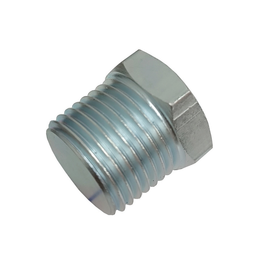 Bujão 1/4" NPT c/ Sextavado Externo em Alumínio