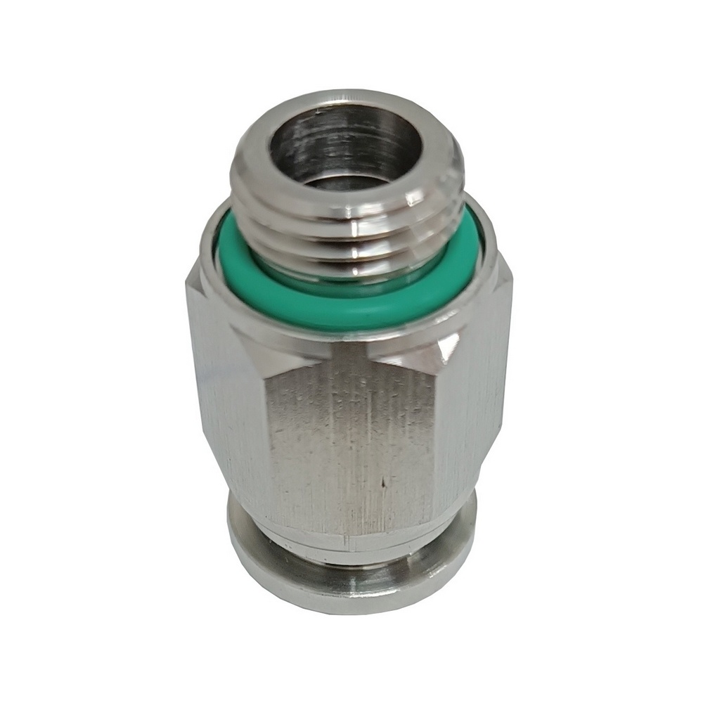 Conector Reto Tubo 10 x Rosca Macho 1/4