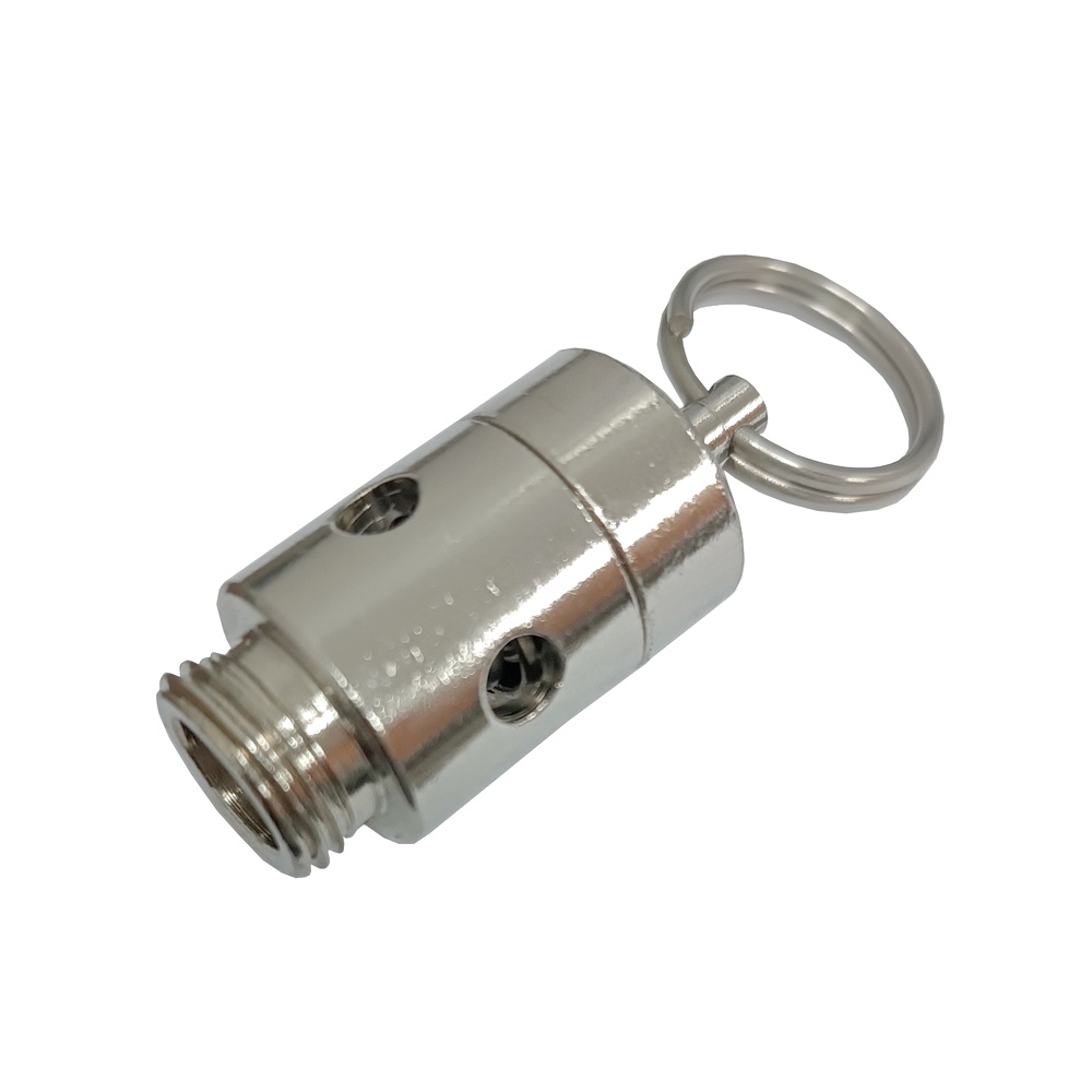 Válvula de Segurança 4 Bar / 60 Psi 1/2" UNF 20 f.   em Aço Inox / Latão p/ Chopeira