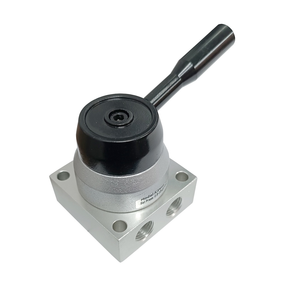 Válvula Rotativa 4/3 Vias Centro Fechado 1/4" BSP (Rosca Lateral)