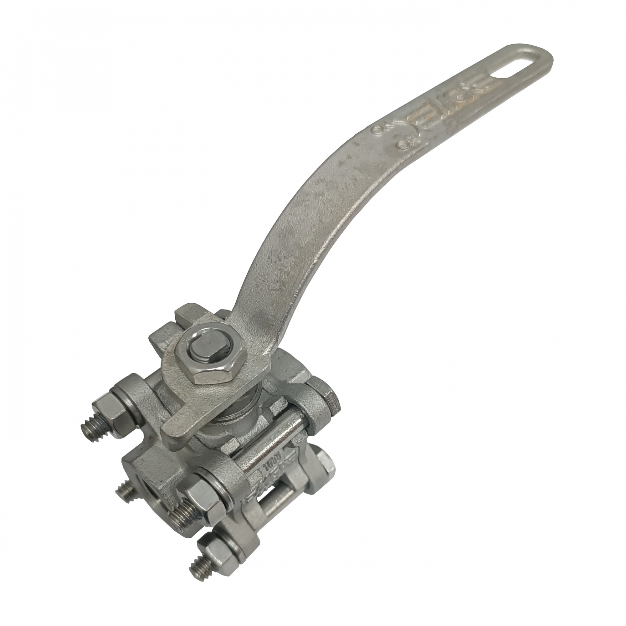 Válvula de Esfera Tripartida 3/8" BSP Passagem Plena - Total Inox com Vedação em Teflon Reforçado - S1000 - CL300 