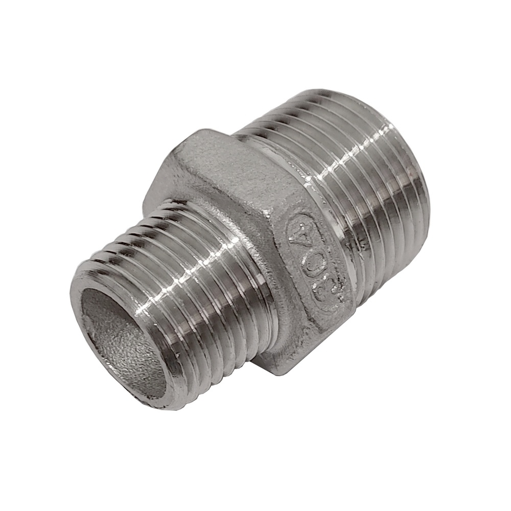 Niple De Redução 2" x 1.1/2" BSPT - Aço Inox 304