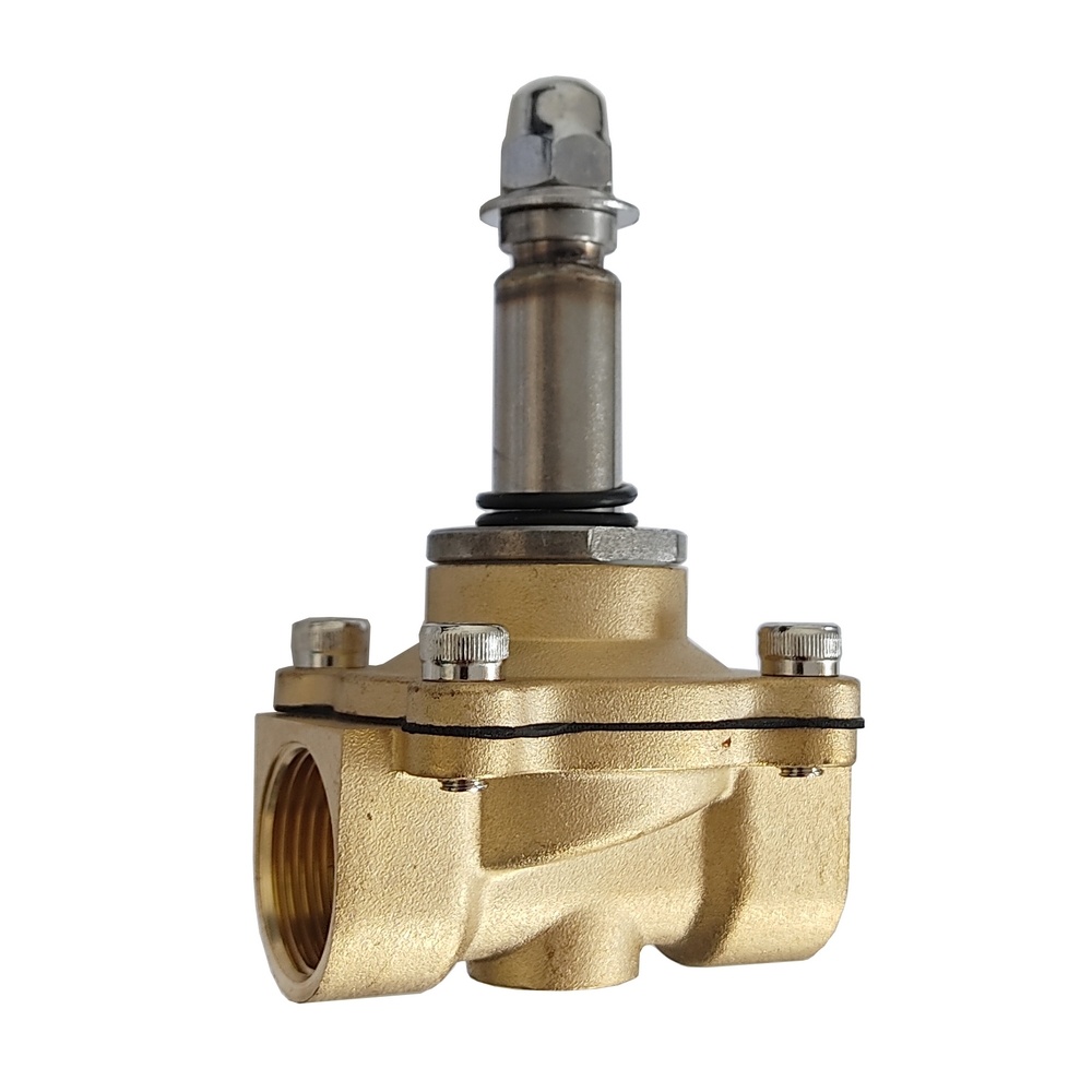 Válvula Solenóide Mola 1" 2/2" Vias p/ Ar e Água c/ Vedação Viton (2W250) s/ Bobina