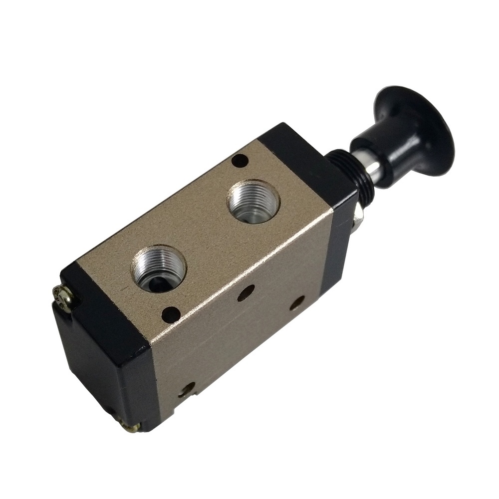 Válvula Botão/Mola 1/8 3/2 vias