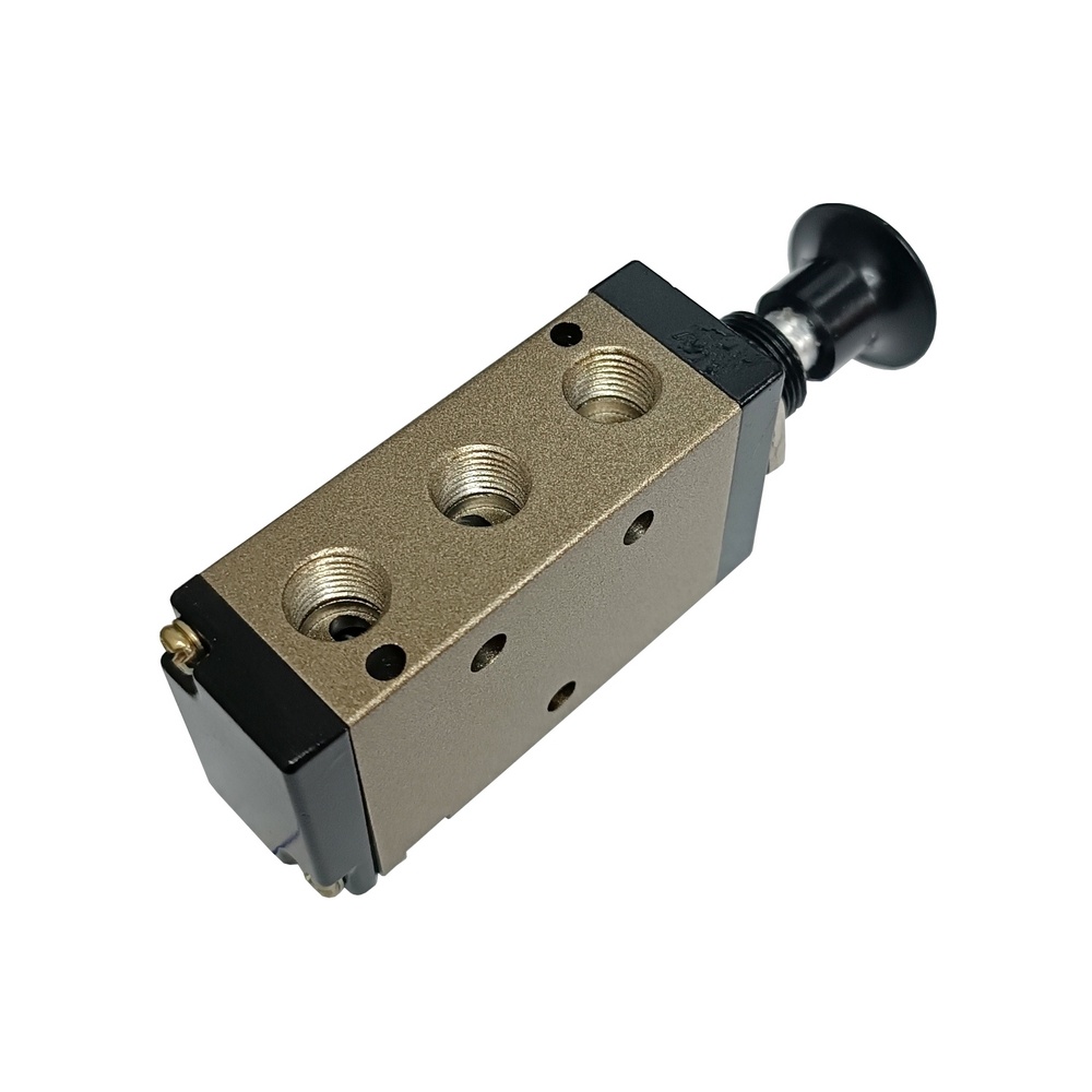 Válvula botão/trava 1/8 5/2 vias