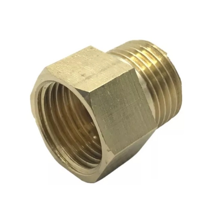 Adaptador Fêmea 3/4" BSP x Macho 1/2" BSP  Em Latão