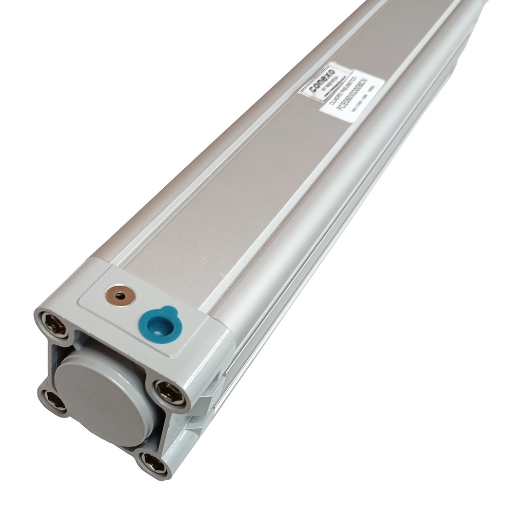 Cilindro Iso Perfil Europa Ø 50 x 300 mm - Básico - Dupla Ação - Embolo Magnético - Vedação Borracha Nitrílica