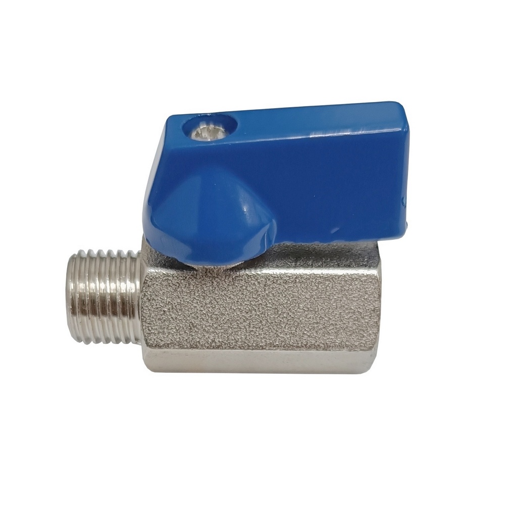 Válvula de Esfera Mini Macho/Fêmea 1/4