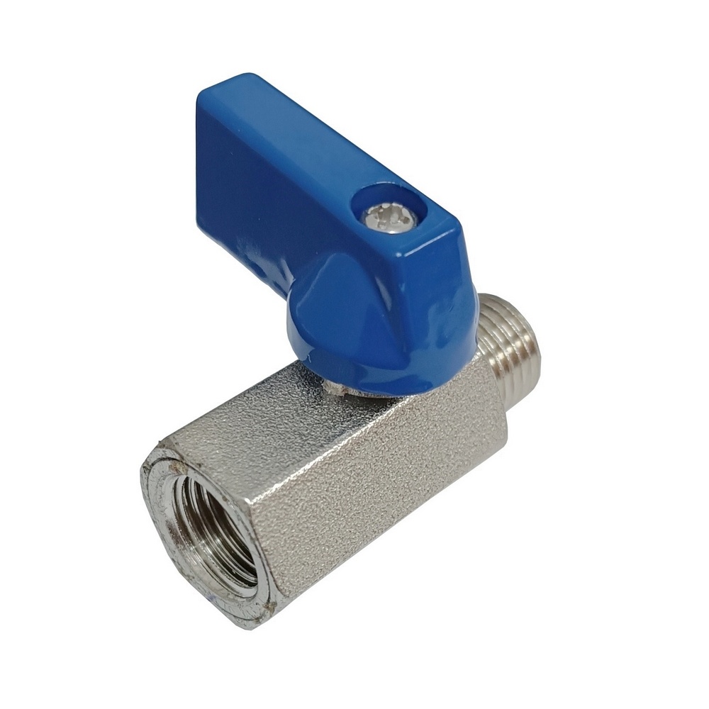 Válvula de Esfera Mini Macho/Fêmea 1/2