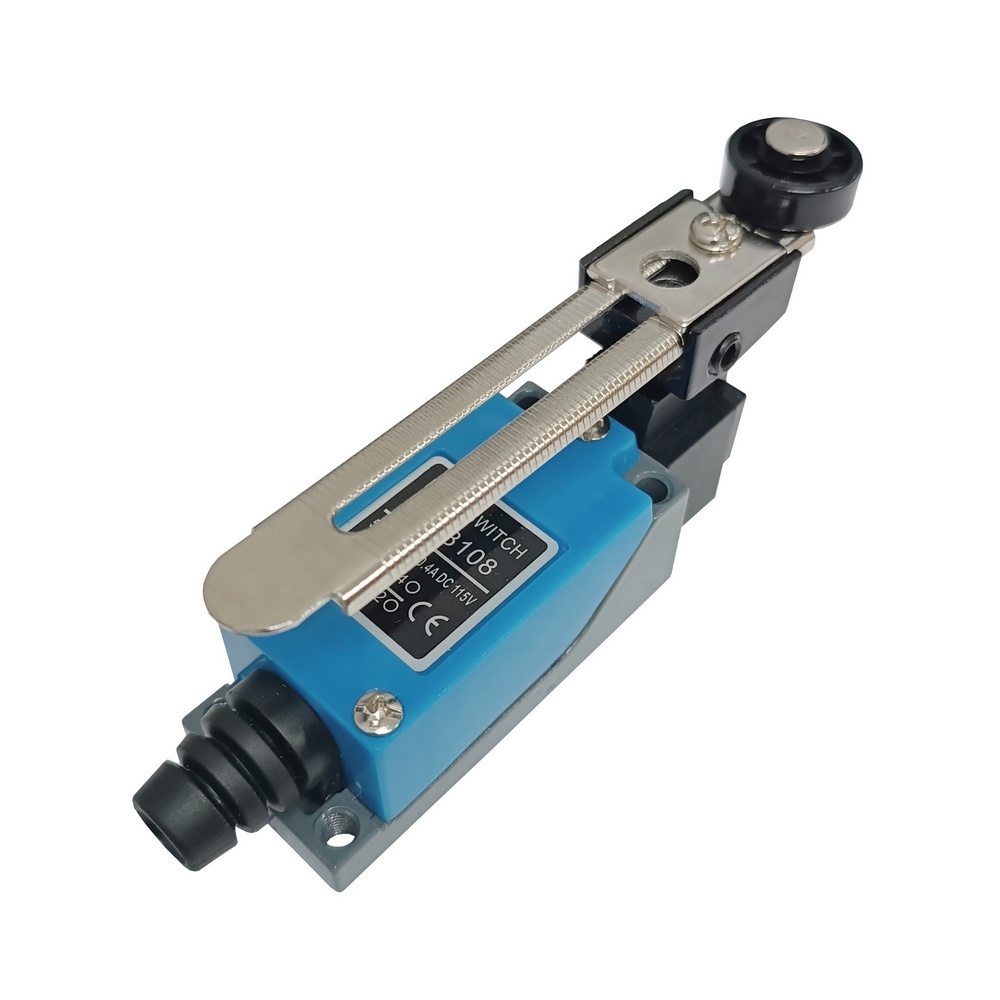 Chave Fim de Curso Elétrica c/ Haste 95 mm Reg. e Roldana Contatos 1NA + 1NF