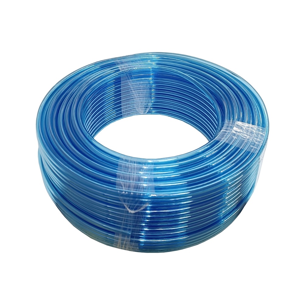 Mangueira / Tubo PU 10 mm x 1,50 em Poliuretano Na Cor Azul Translúcido (Preço Por Metro)
