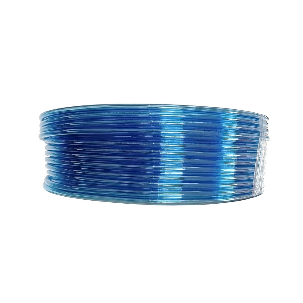Mangueira / Tubo PU 12 mm x 2,00 Em Poliuretano na Cor Azul Translúcido (Preço Por Metro)