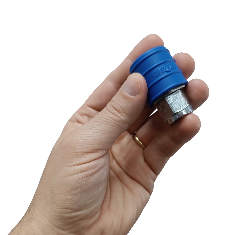 Engate Rápido de Rolete Rosca Fêmea 1/4