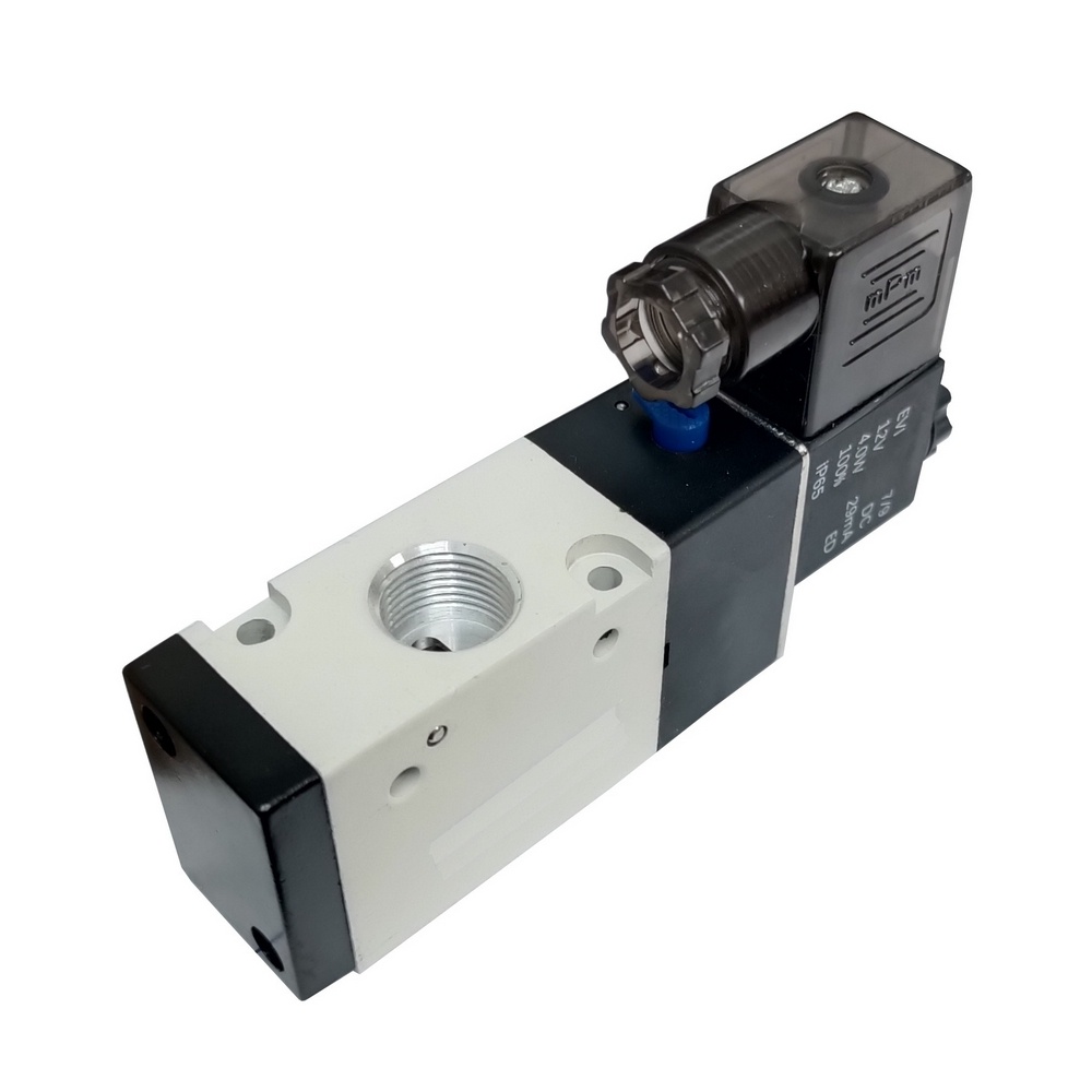 Válvula Solenóide/Mola 3/8" 3/2" Vias 24 VCC Modelo VSMO3832