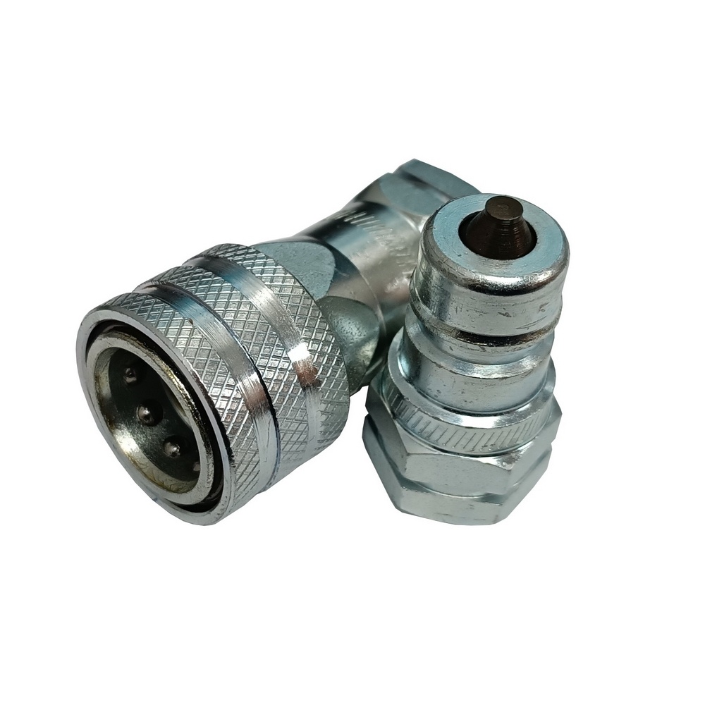 Engate Rápido Hidráulico Agrícola Rosca 1/2" NPTF - 250 Bar (Conj. Engate + Pino)