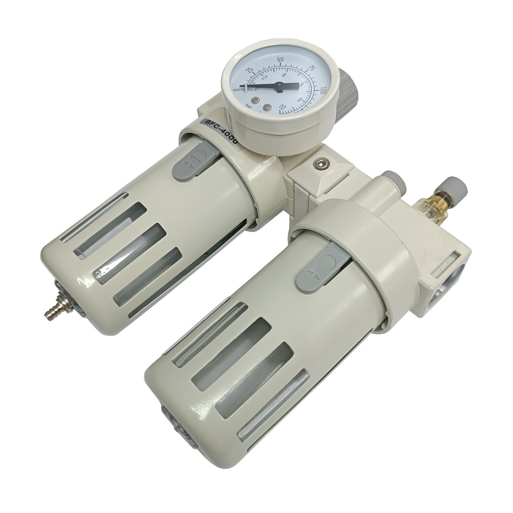 Conjunto Lubrefil Rosca 1/2" BSP C/ Manômetro - Linha Econômica 8 Bar