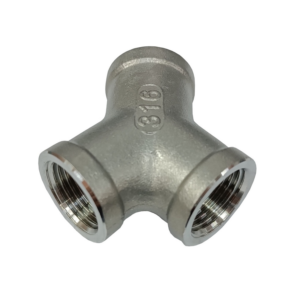 Tê 45º Fêmea 3/4" BSP - Aço Inox 316