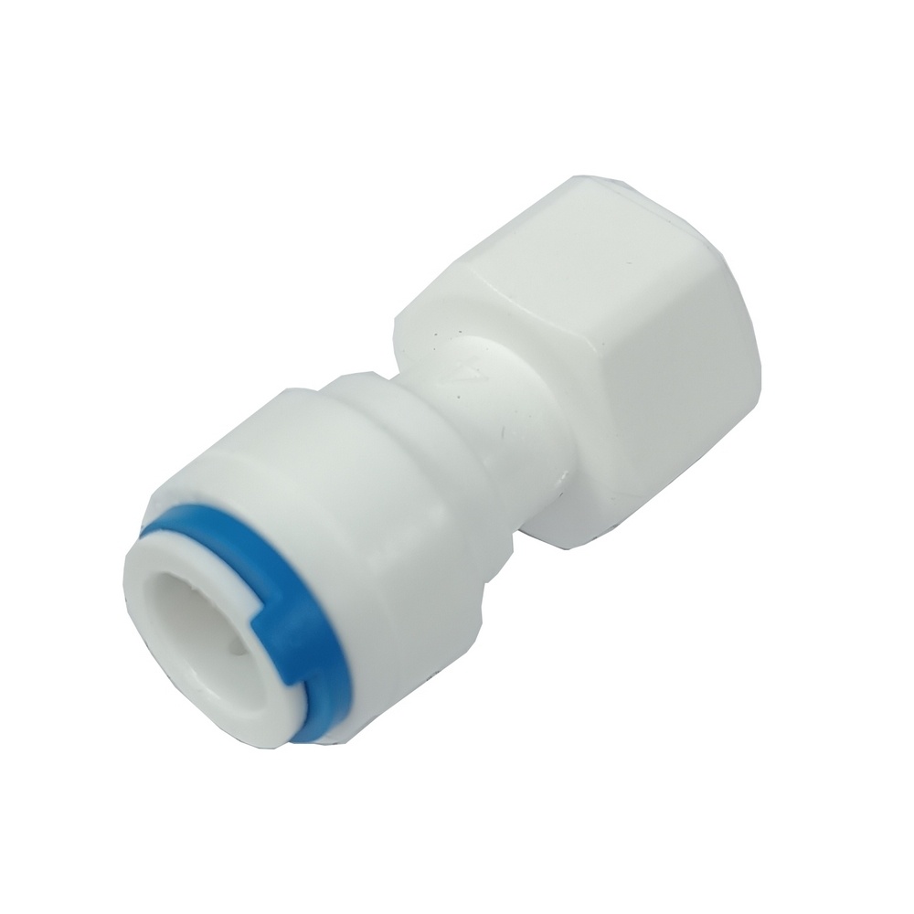 Conector Fêmea Tubo 1/4" x Rosca Macho 1/2" BSP Para Água (Conexão Instantânea)