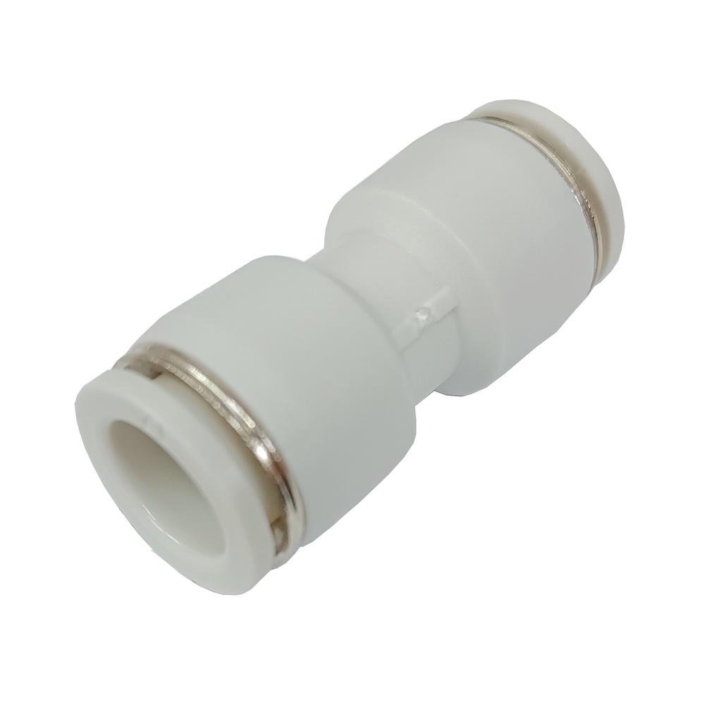 União Reta Tubo 6 mm - PUC (Conexão Pneumática Primeira Linha Branca)