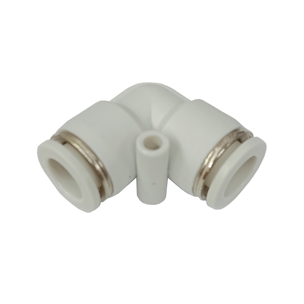Cotovelo União Tubo 8 mm - PUL (Conexão Pneumática Primeira Linha Branca)