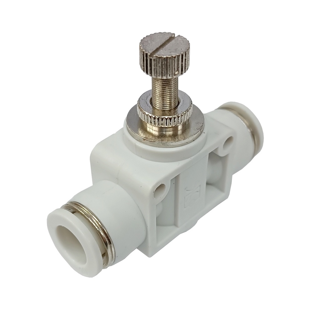 Regulador de Fluxo em Linha Tubo 6 mm - NSF (Conexão Instantânea Primeira Linha Branca)