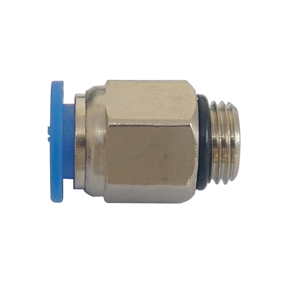 Conector Reto Tubo 10 mm x Rosca Macho 1/2