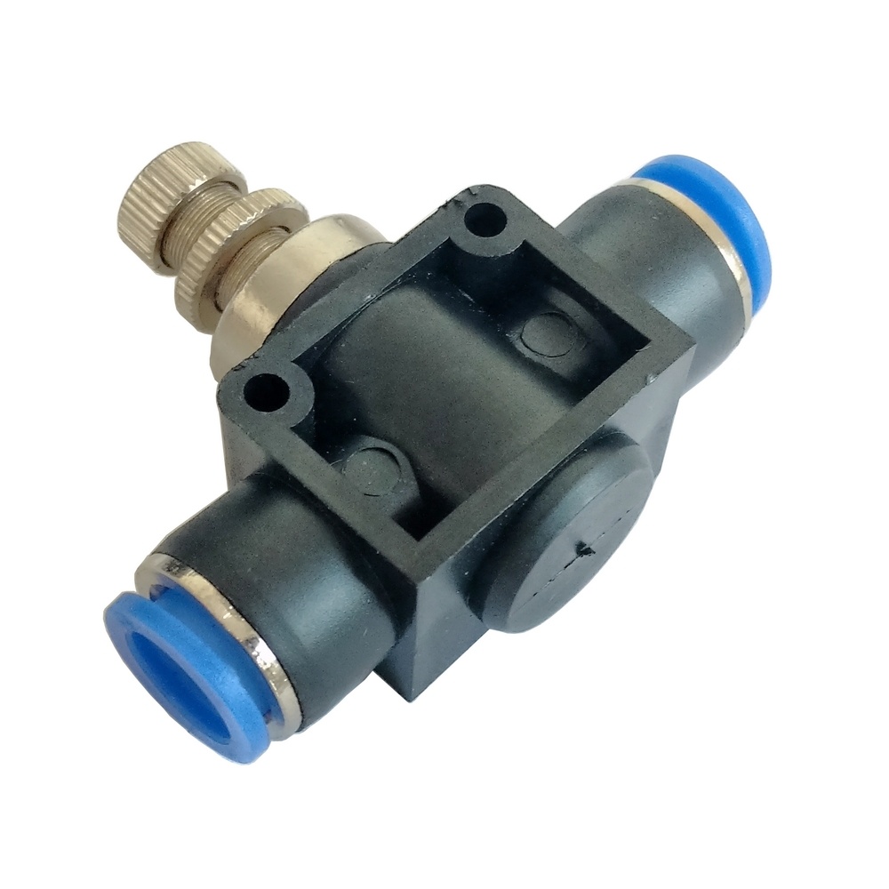 Regulador de Fluxo em Linha 10 mm - NSF (Conexão Pneumática Instantânea)