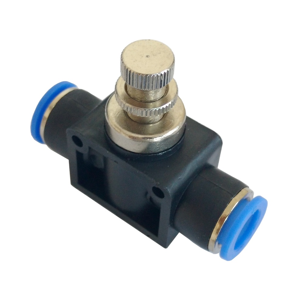 Regulador De Fluxo Em Linha 8 mm - NSF (Conexão Pneumática Instantânea)