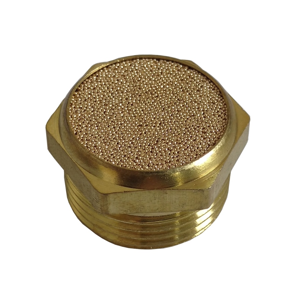 Silencioso Pneumático Plano Rosca 3/8